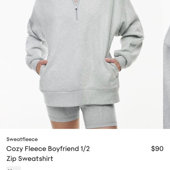 Aritzia Tna Cozy Fleece Polo Sweatshirt - Picture 4 of 6